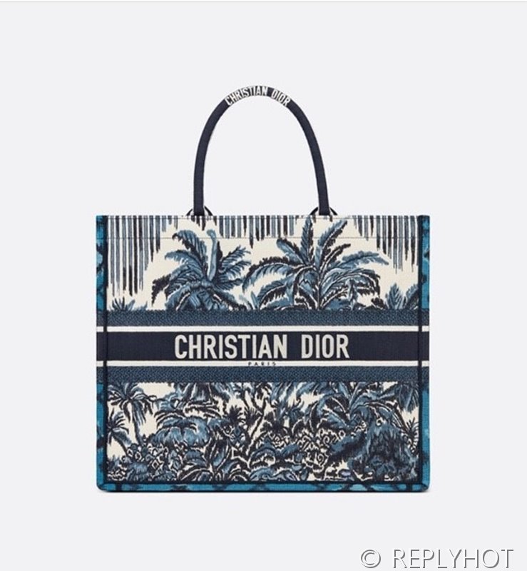 디올 북 토트 백 / 라지 / 블루코코넛 [매장가490만원대]