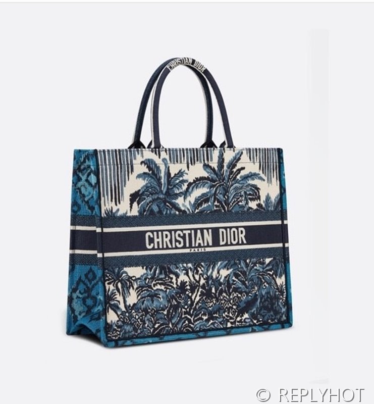 디올 북 토트 백 / 라지 / 블루코코넛 [매장가490만원대]