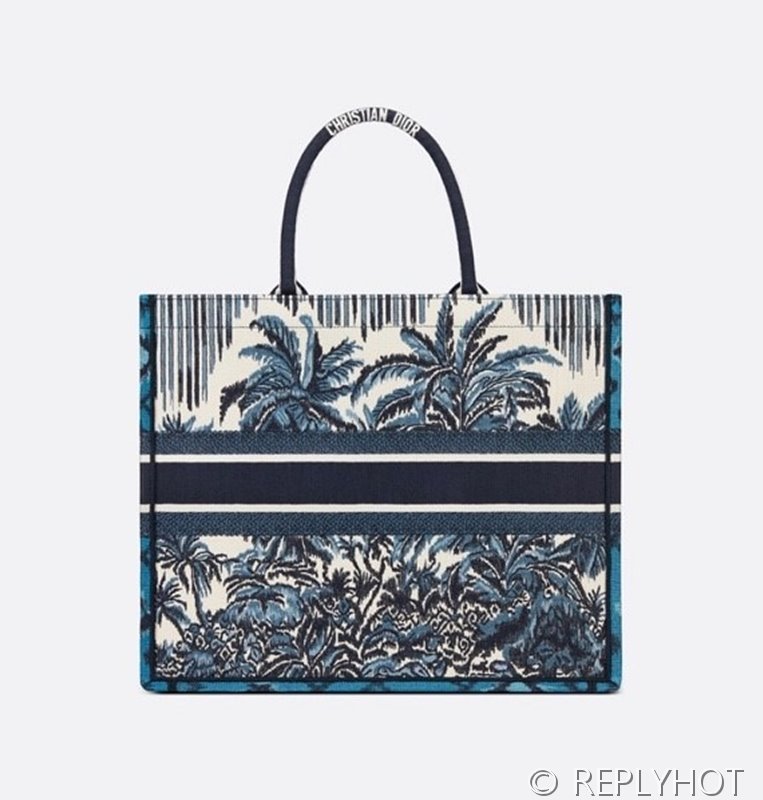 디올 북 토트 백 / 라지 / 블루코코넛 [매장가490만원대]