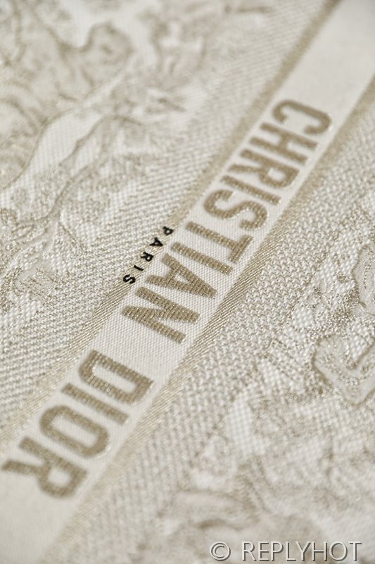 디올 북 토트 백 / 라지 / 메탈라인 타이거 화이트 [매장가490만원대]