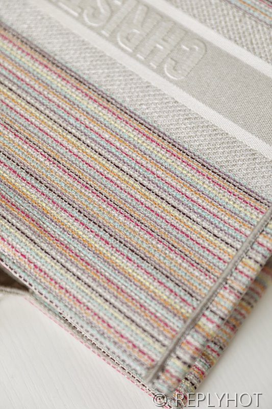 디올 북 토트 백 / 라지 / 멀티 컬러 스트라이프 [매장가490만원대]