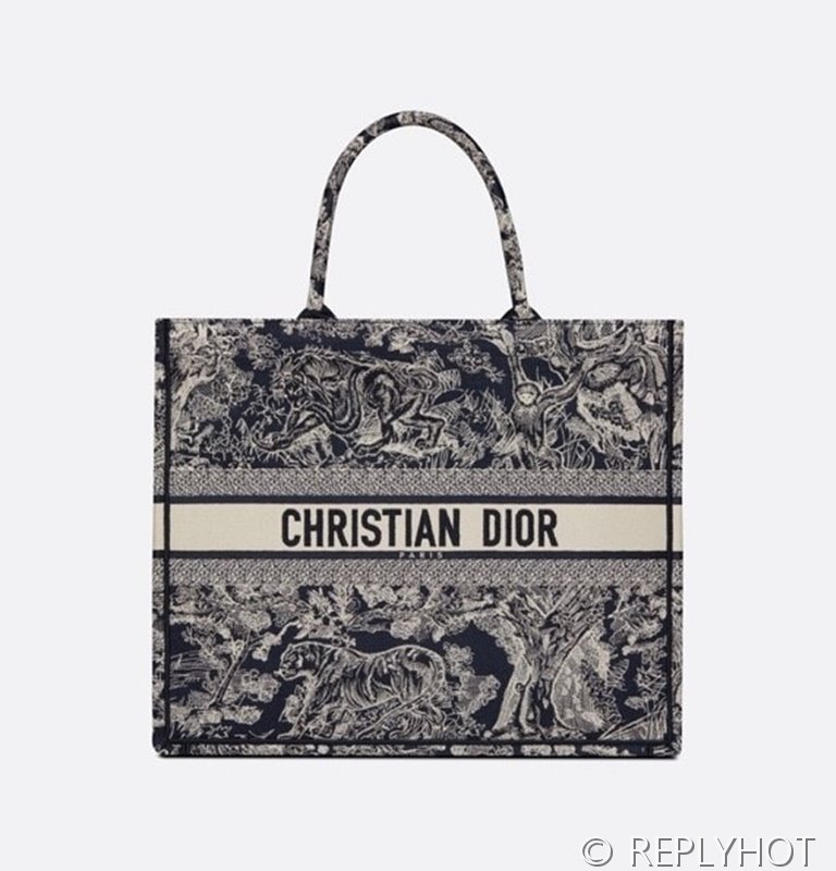 디올 북 토트 백 / 라지 / 리버스블루 [매장가490만원대]