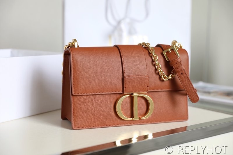 디올 30 Montaigne 몽테인 체인백 / 팜프린팅 브라운 [매장가 520만원대]