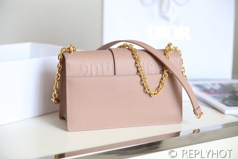 디올 30 Montaigne 몽테인 체인백 / 팜프린팅 로즈핑크  [매장가 520만원대]