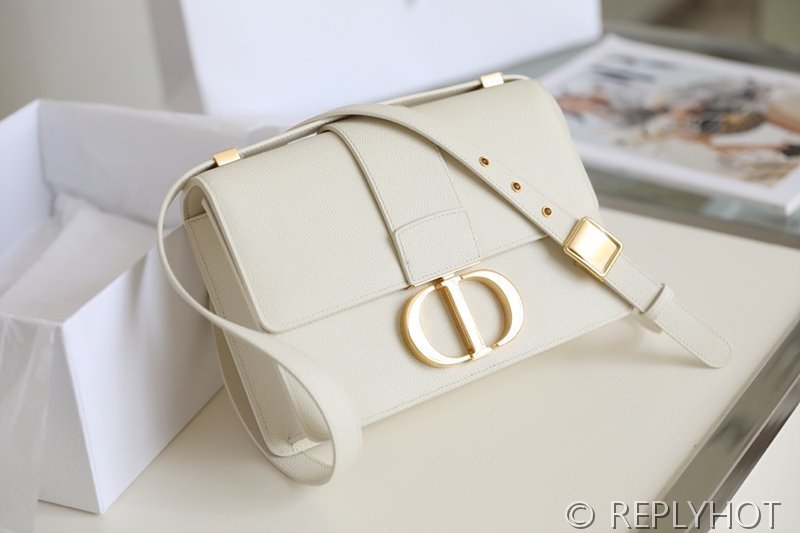 디올 30 Montaigne 몽테인 백 / 팜프린팅 화이트 [매장가 530만원대]