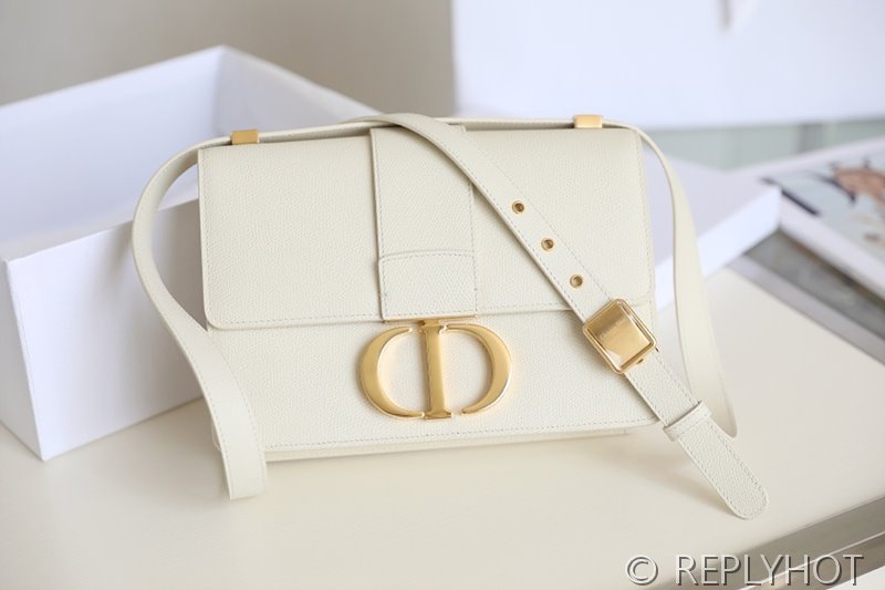 디올 30 Montaigne 몽테인 백 / 팜프린팅 화이트 [매장가 530만원대]