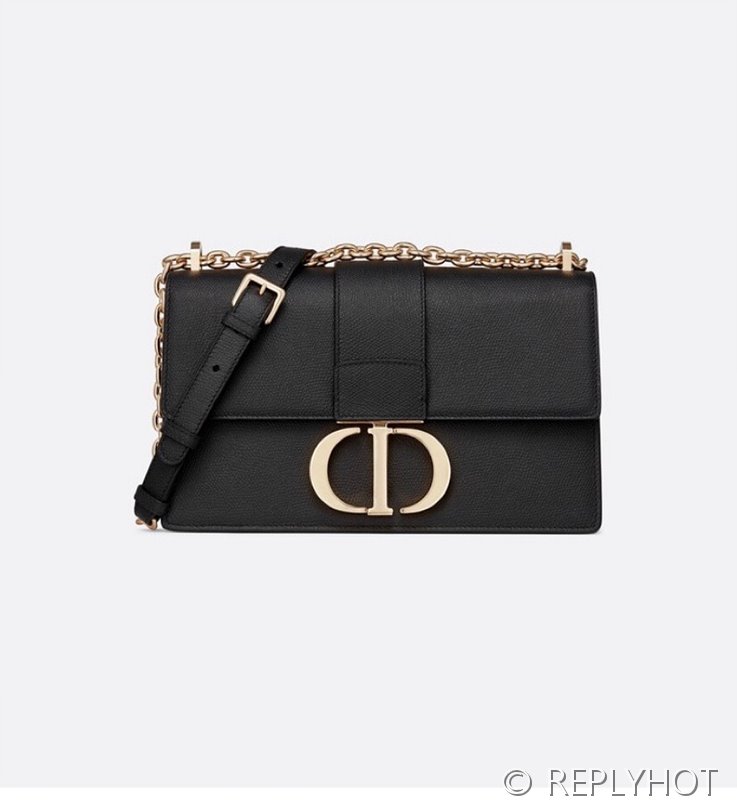 디올 30 Montaigne 몽테인 백 / 팜프린팅 블랙 [매장가 530만원대]