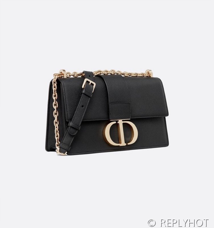 디올 30 Montaigne 몽테인 백 / 팜프린팅 블랙 [매장가 530만원대]