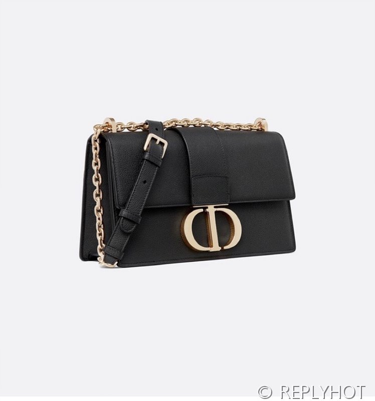 디올 30 Montaigne 몽테인 백 / 팜프린팅 블랙 [매장가 530만원대]