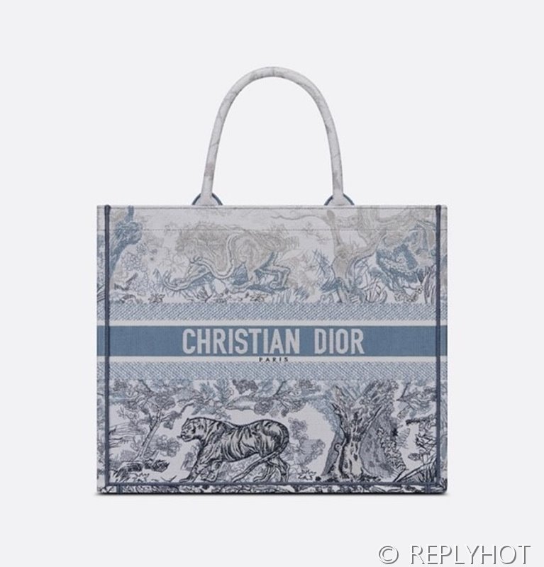 디올 북 토트 백 / 라지 / 그래디언트 타이거 [매장가490만원대]