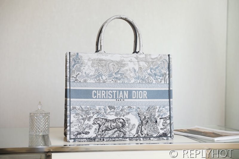 디올 북 토트 백 / 라지 / 그래디언트 타이거 [매장가490만원대]