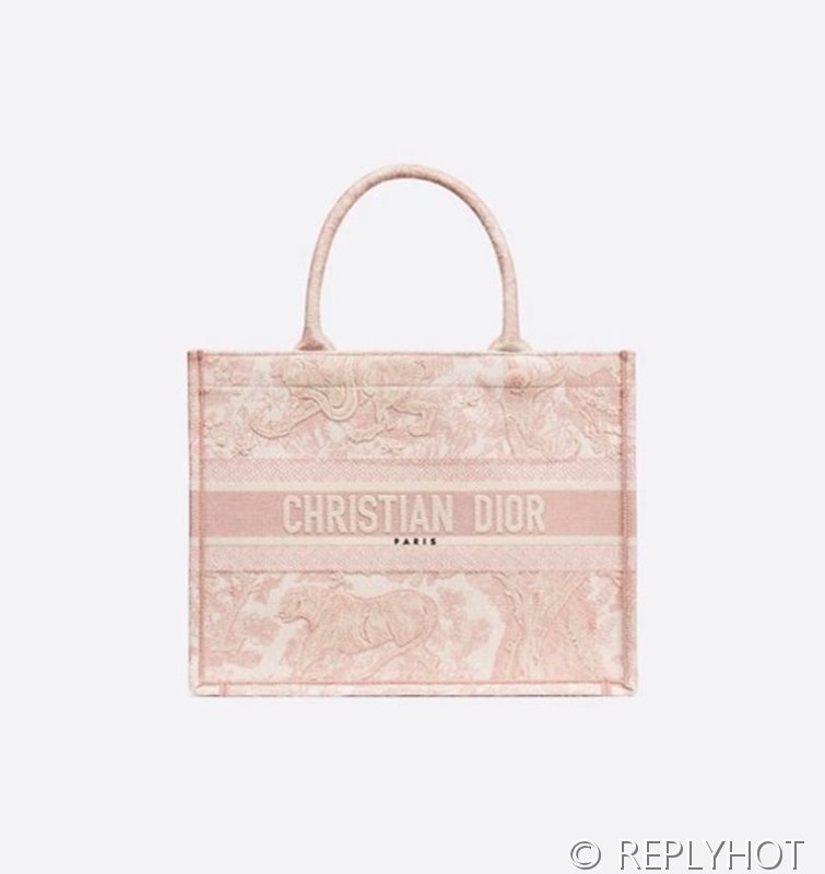 디올 북 토트 백 / 미디움 / 핑크타이거 [매장가475만원대]