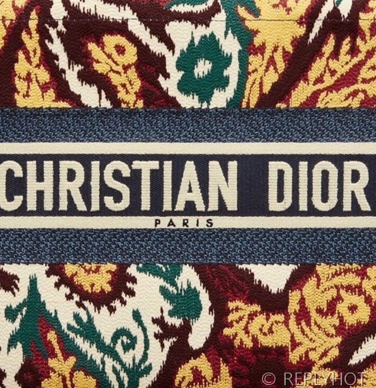 디올 북 토트 백 / 미디움 / 페이즐리 블루 [매장가475만원대]