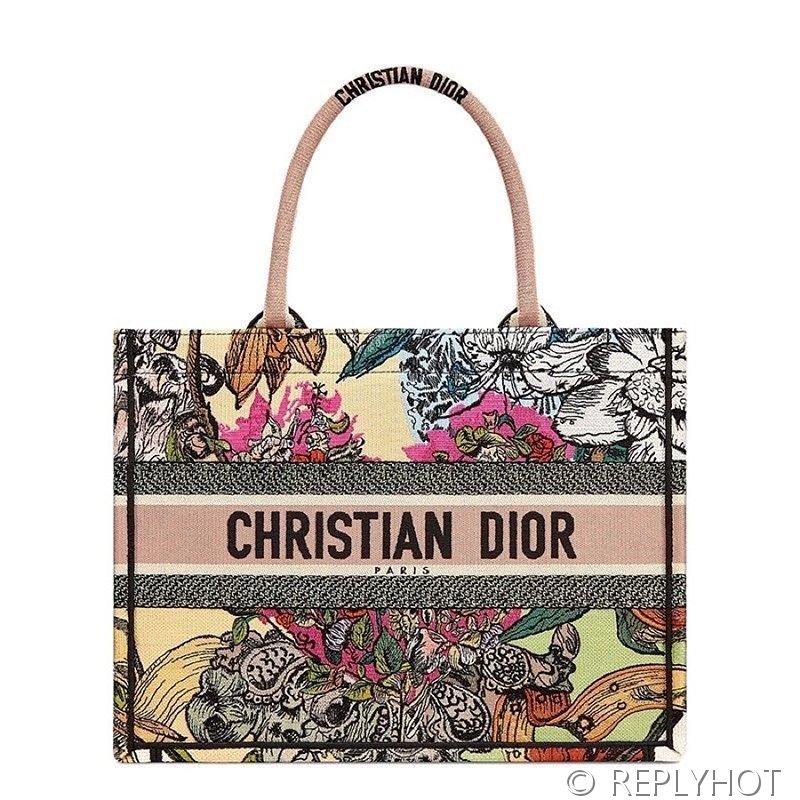 디올 북 토트 백 / 미디움 / 컬러풀플라워 [매장가475만원대]