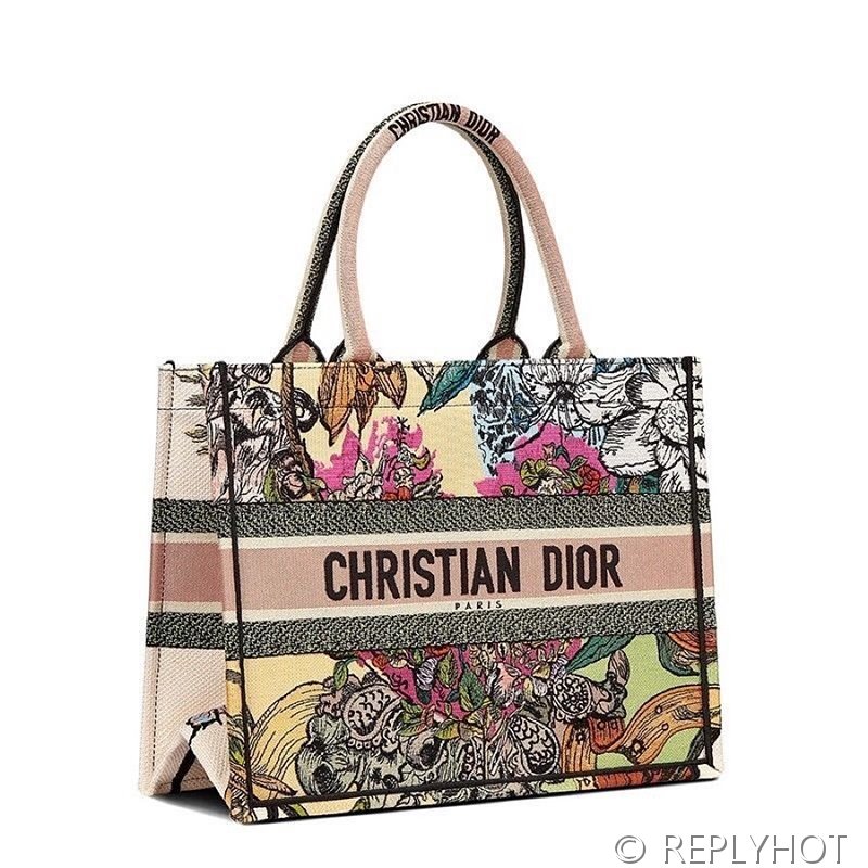 디올 북 토트 백 / 미디움 / 컬러풀플라워 [매장가475만원대]