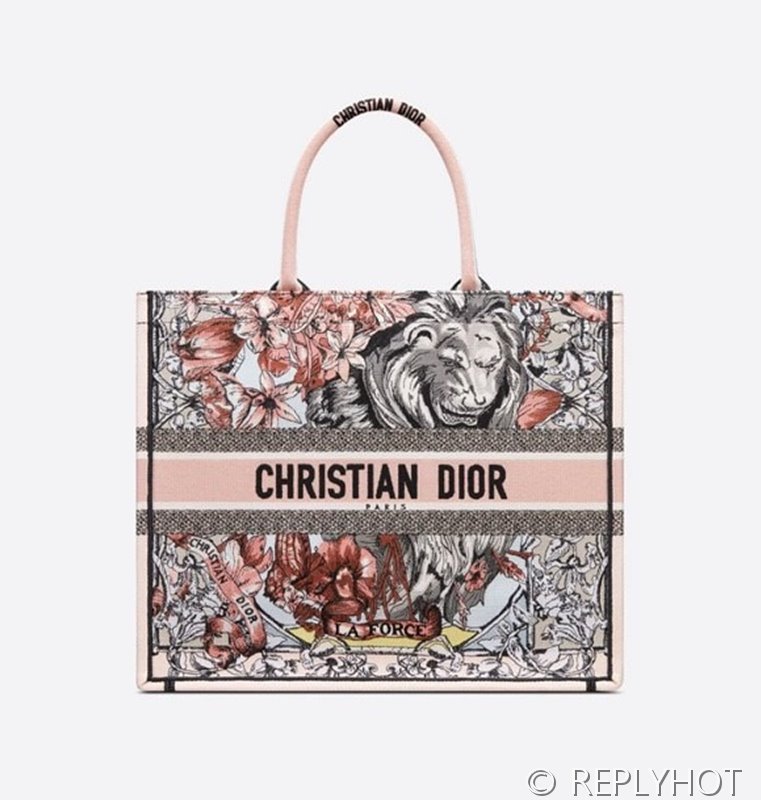 디올 북 토트 백 / 미디움 / 컬러풀 라포스패턴 [매장가475만원대]