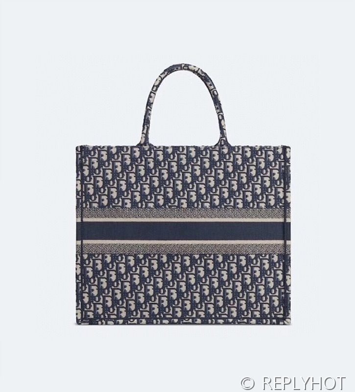 디올 북 토트 백 / 미디움 / 오블리크블루 [매장가475만원대]