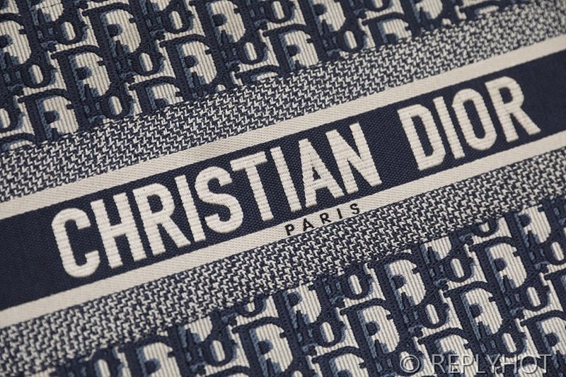 디올 북 토트 백 / 미디움 / 오블리크블루 [매장가475만원대]