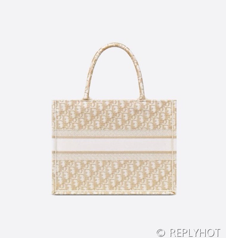 디올 북 토트 백 / 미디움 / 오블리크골드 [매장가475만원대]