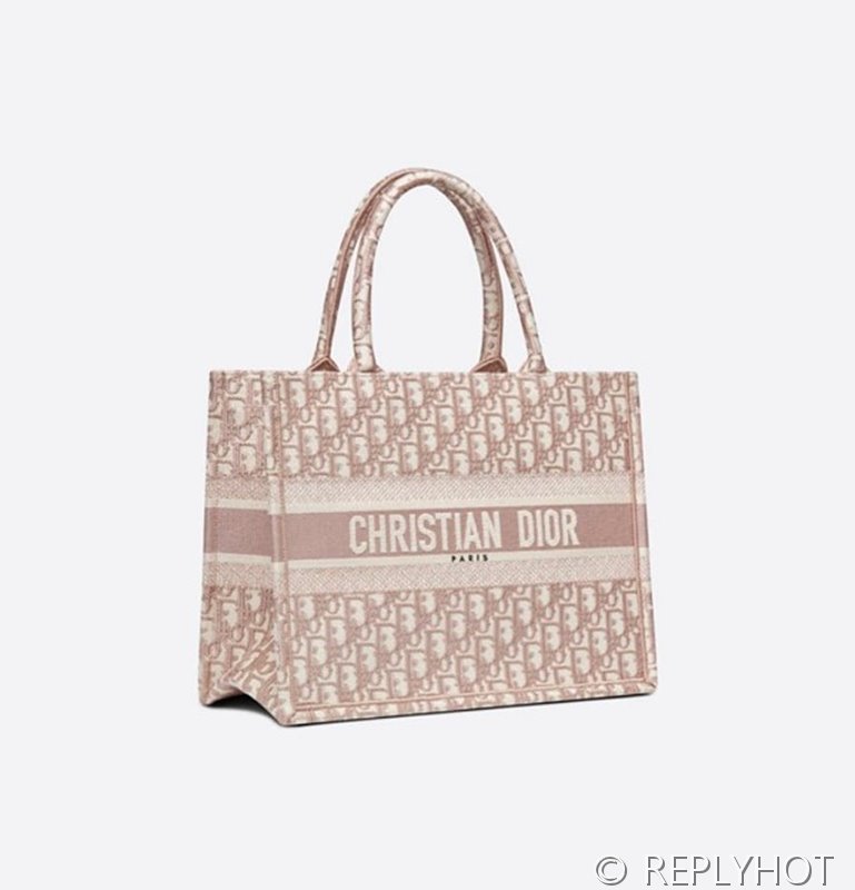 디올 북 토트 백 / 미디움 / 오블리크 핑크 [매장가475만원대]