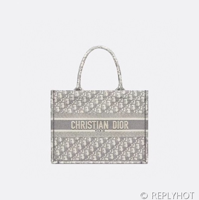 디올 북 토트 백 / 미디움 / 오블리크 그레이 [매장가475만원대]