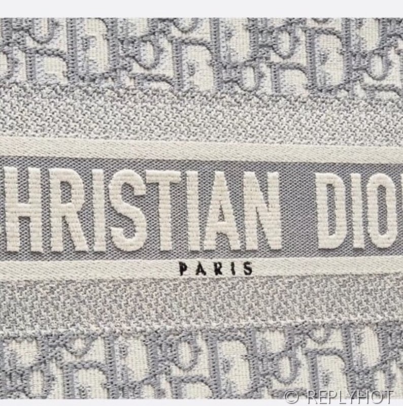 디올 북 토트 백 / 미디움 / 오블리크 그레이 [매장가475만원대]