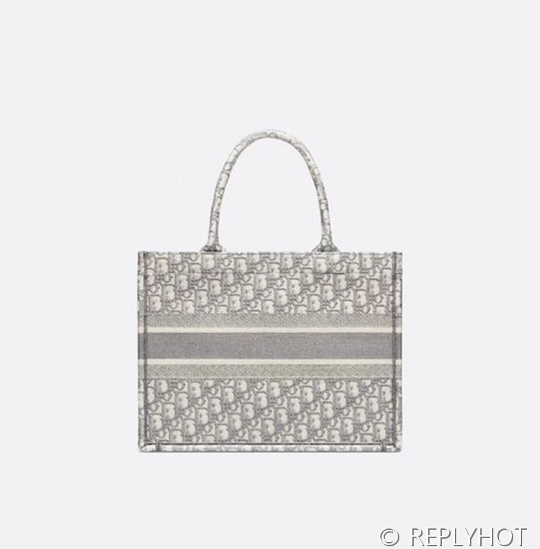 디올 북 토트 백 / 미디움 / 오블리크 그레이 [매장가475만원대]