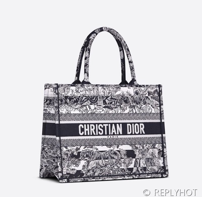 디올 북 토트 백 / 미디움 / 블루호랑이 [매장가475만원대]