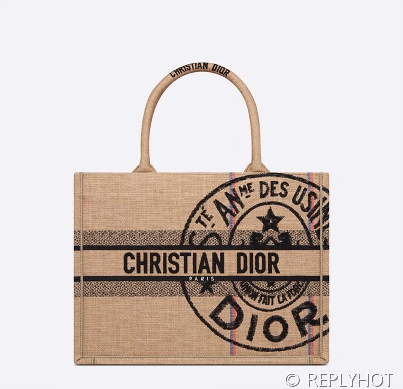 디올 북 토트 백 / 미디움 / 베이지린넨 [매장가475만원대]