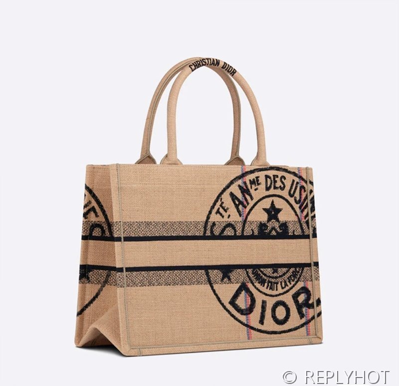 디올 북 토트 백 / 미디움 / 베이지린넨 [매장가475만원대]