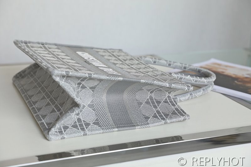 디올 북 토트 백 / 미디움 / 메탈실버 [매장가475만원대]