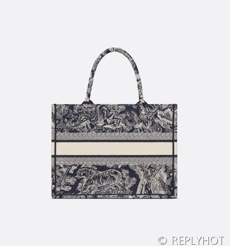 디올 북 토트 백 / 미디움 / 리버스블루 [매장가475만원대]