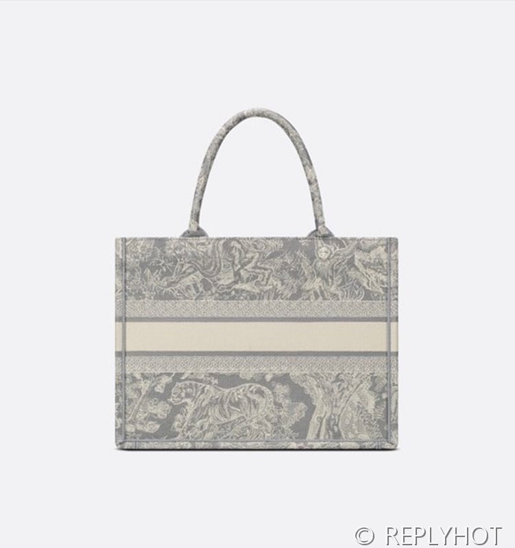 디올 북 토트 백 / 미디움 / 리버스그레이 [매장가475만원대]