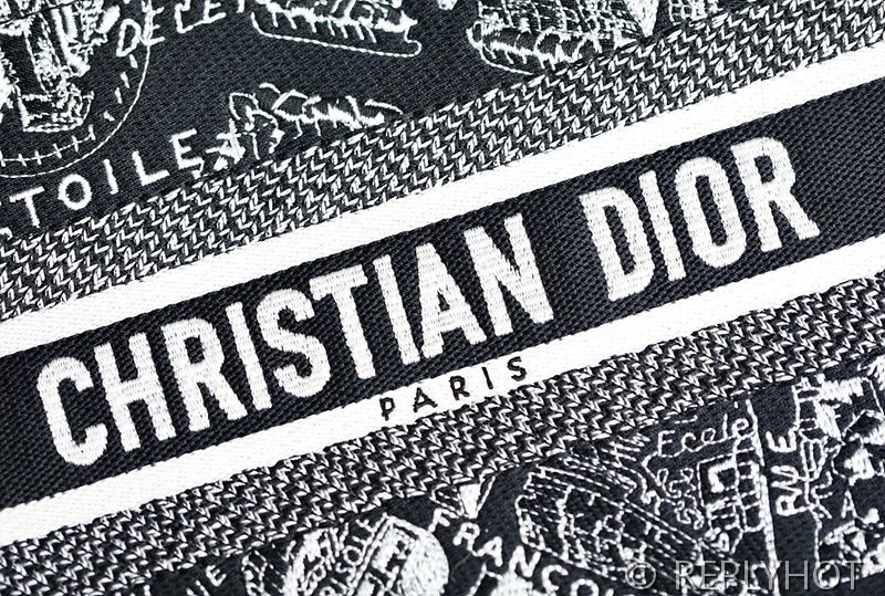 디올 북 토트 백 / 스몰 / 파리맵 블랙 [매장가455만원대]