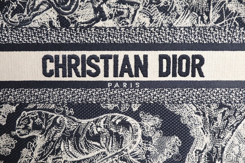 디올 북 토트 백 / 스몰 / 타이거블루 [매장가455만원대]