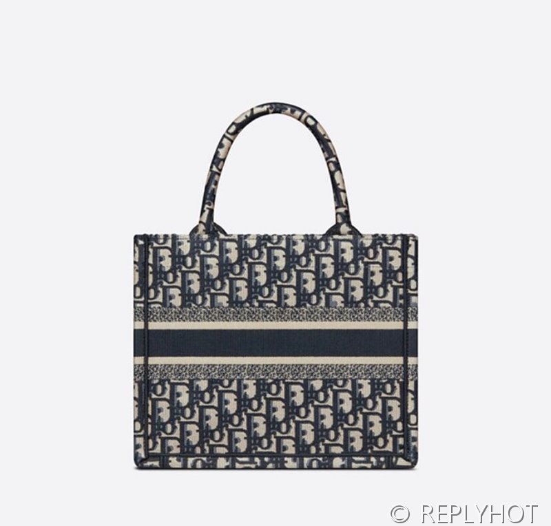 디올 북 토트 백 / 스몰 / 오블리크블루 [매장가455만원대]