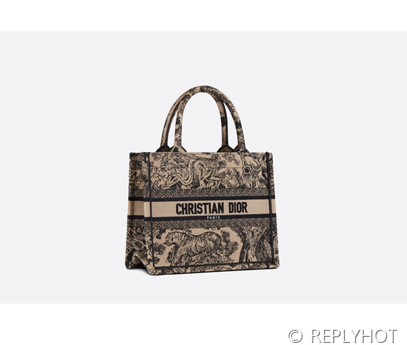 디올 북 토트 백 / 스몰 / 브라운타이거 [매장가455만원대]