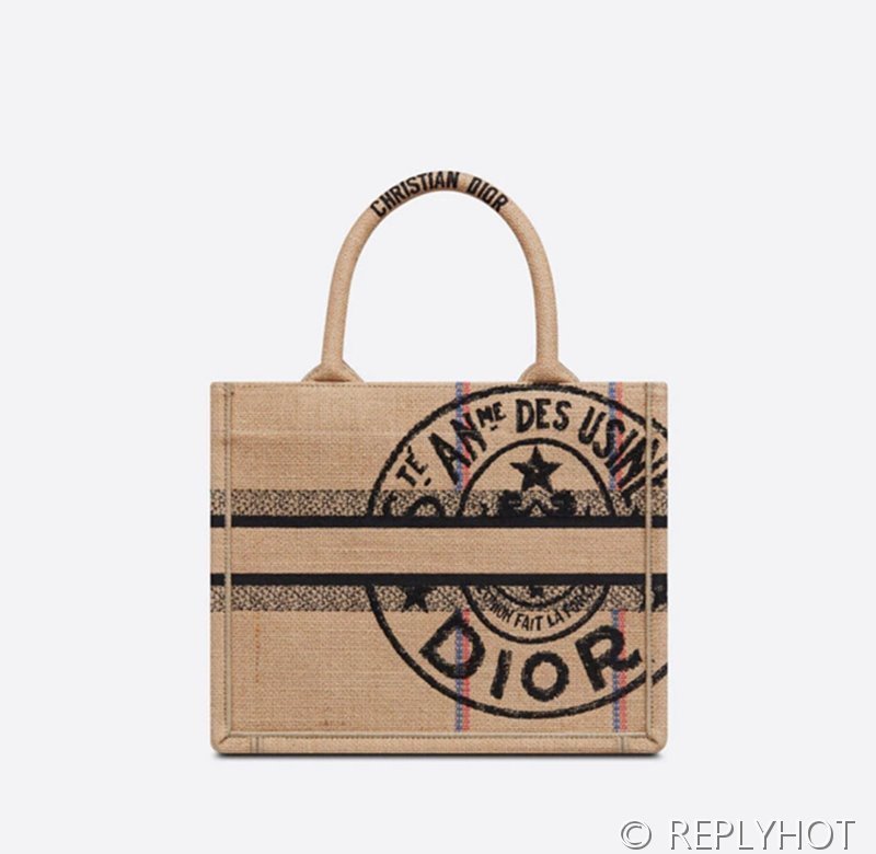 디올 북 토트 백 / 스몰 / 베이지린넨 [매장가455만원대]