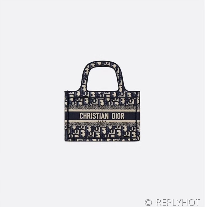 디올 북 토트 백 / 미니 / 오블리크블루 [매장가420만원대]