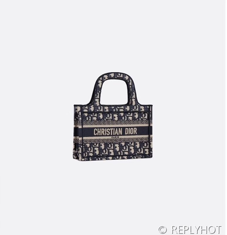 디올 북 토트 백 / 미니 / 오블리크블루 [매장가420만원대]