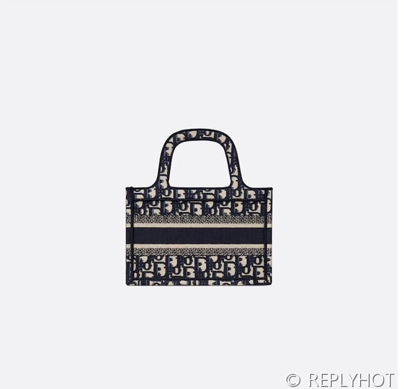 디올 북 토트 백 / 미니 / 오블리크블루 [매장가420만원대]