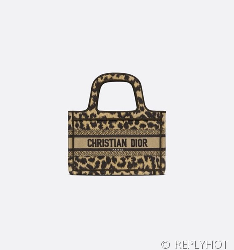 디올 북 토트 백 / 미니 / 레오파드 [매장가420만원대]