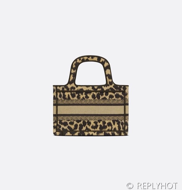 디올 북 토트 백 / 미니 / 레오파드 [매장가420만원대]