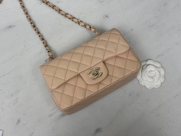 CHANEL Classic Flap Bag –  Apricot Pink(20cm)