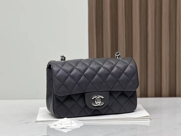 CHANEL Classic Flap Mini – Seasonal Limited Color ‘Tin Grey’ (20cm)