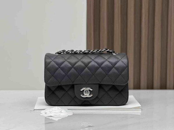 Chanel Classic Flap Large Mini 20cm – Seasonal Limited Edition / Pewter Grey