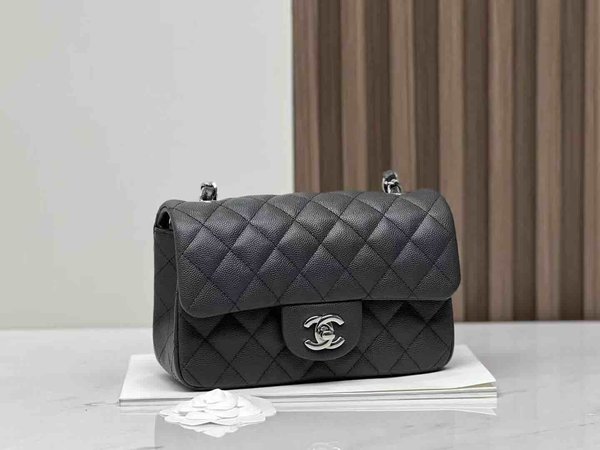 Chanel Classic Flap Large Mini 20cm – Seasonal Limited Edition / Pewter Grey