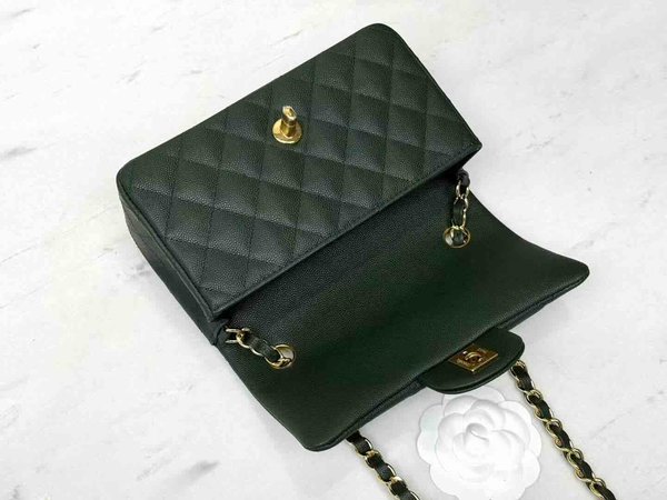 Chanel Classic Flap Large Mini 20cm – Seasonal Limited Edition / Olive Green
