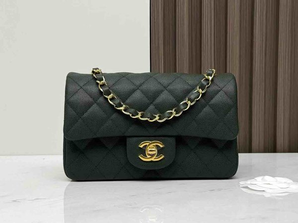 Chanel Classic Flap Large Mini 20cm – Seasonal Limited Edition / Olive Green