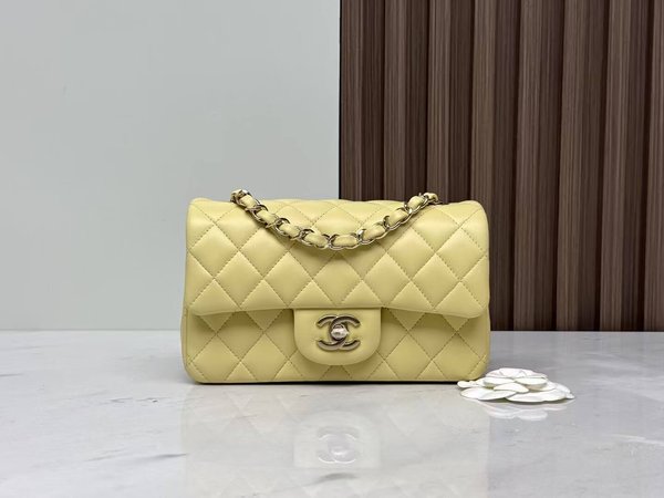 CHANEL Classic Flap Mini –  ‘Chick Yellow (20cm)